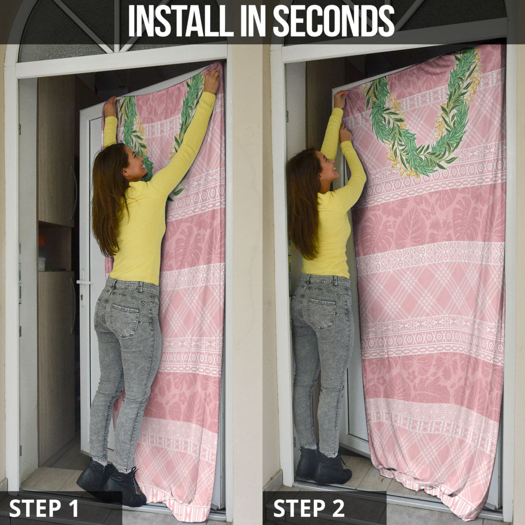 Hawai'i Paniolo Maile Twisted Lei Door Cover Dusty Rose LT7 - Polynesian Pride