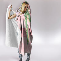 Hawai'i Paniolo Maile Twisted Lei Hooded Blanket Dusty Rose LT7 - Polynesian Pride