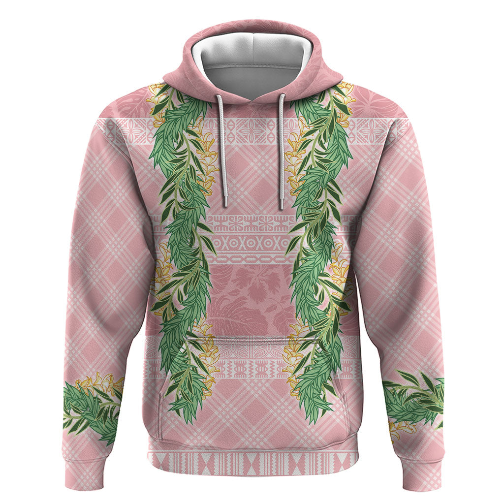 Hawai'i Paniolo Maile Twisted Lei Hoodie Dusty Rose LT7 Pullover Hoodie Dusty Rose - Polynesian Pride