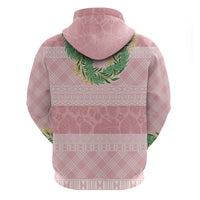 Hawai'i Paniolo Maile Twisted Lei Hoodie Dusty Rose LT7 - Polynesian Pride