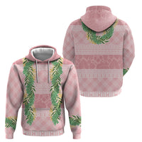 Hawai'i Paniolo Maile Twisted Lei Hoodie Dusty Rose LT7 - Polynesian Pride