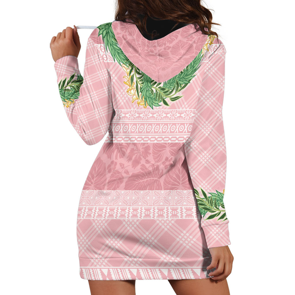 Hawai'i Paniolo Maile Twisted Lei Hoodie Dress Dusty Rose