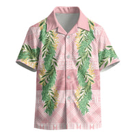 Hawai'i Paniolo Maile Twisted Lei Kid Hawaiian Shirt Dusty Rose