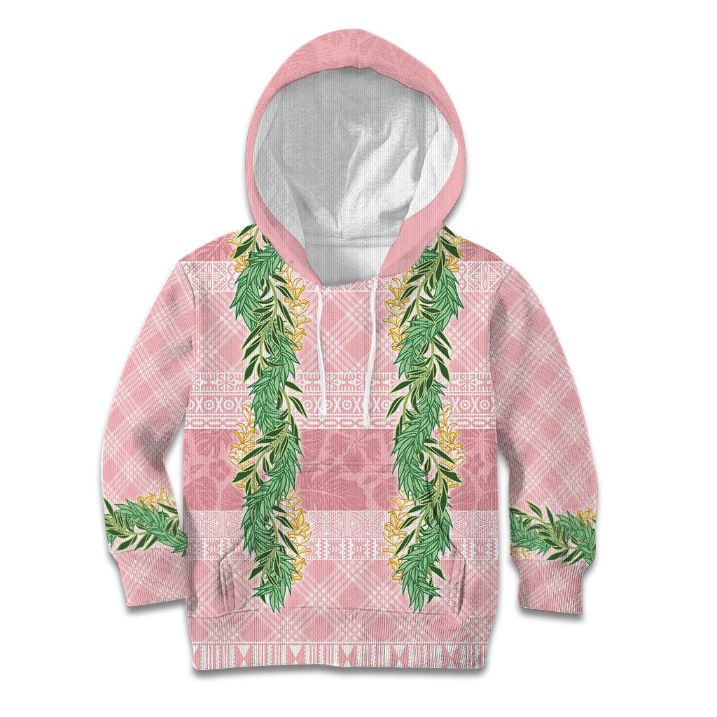Hawai'i Paniolo Maile Twisted Lei Kid Hoodie Dusty Rose LT7 Hoodie Dusty Rose - Polynesian Pride
