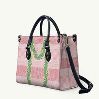 Hawai'i Paniolo Maile Twisted Lei Leather Bag Dusty Rose