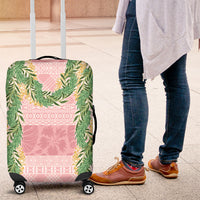 Hawai'i Paniolo Maile Twisted Lei Luggage Cover Dusty Rose LT7 Dusty Rose - Polynesian Pride