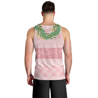 Hawai'i Paniolo Maile Twisted Lei Men Tank Top Dusty Rose LT7 - Polynesian Pride