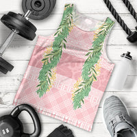 Hawai'i Paniolo Maile Twisted Lei Men Tank Top Dusty Rose LT7 - Polynesian Pride
