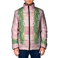 Hawai'i Paniolo Maile Twisted Lei Padded Jacket Dusty Rose