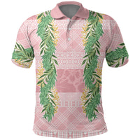 Hawai'i Paniolo Maile Twisted Lei Polo Shirt Dusty Rose LT7 Dusty Rose - Polynesian Pride