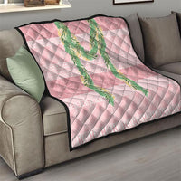 Hawai'i Paniolo Maile Twisted Lei Quilt Dusty Rose
