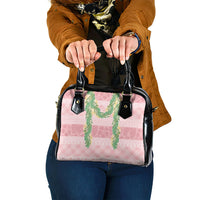 Hawai'i Paniolo Maile Twisted Lei Shoulder Handbag Dusty Rose