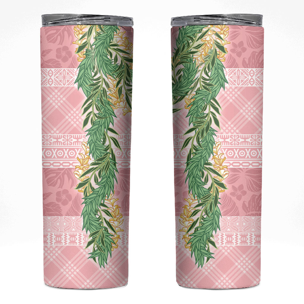 Hawai'i Paniolo Maile Twisted Lei Skinny Tumbler Dusty Rose