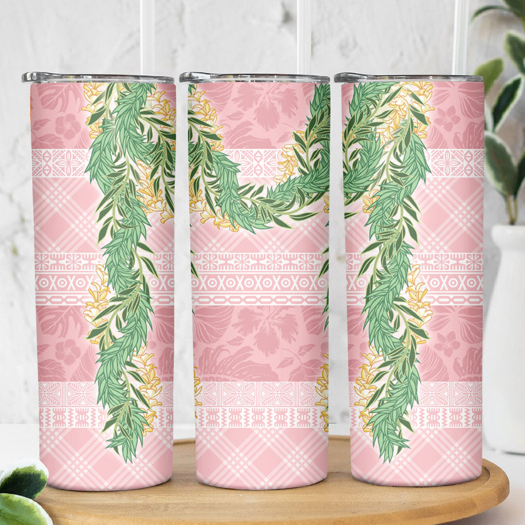 Hawai'i Paniolo Maile Twisted Lei Skinny Tumbler Dusty Rose