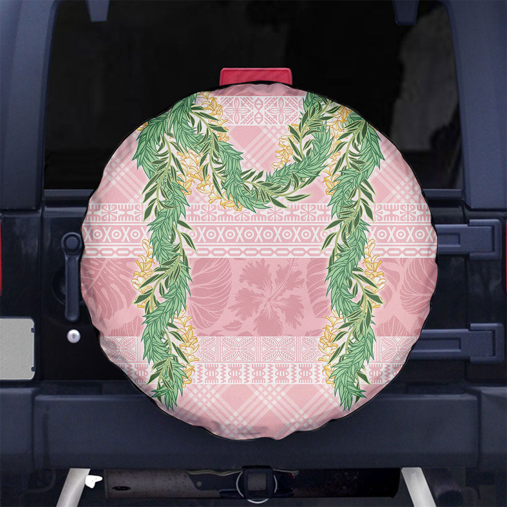 Hawai'i Paniolo Maile Twisted Lei Spare Tire Cover Dusty Rose