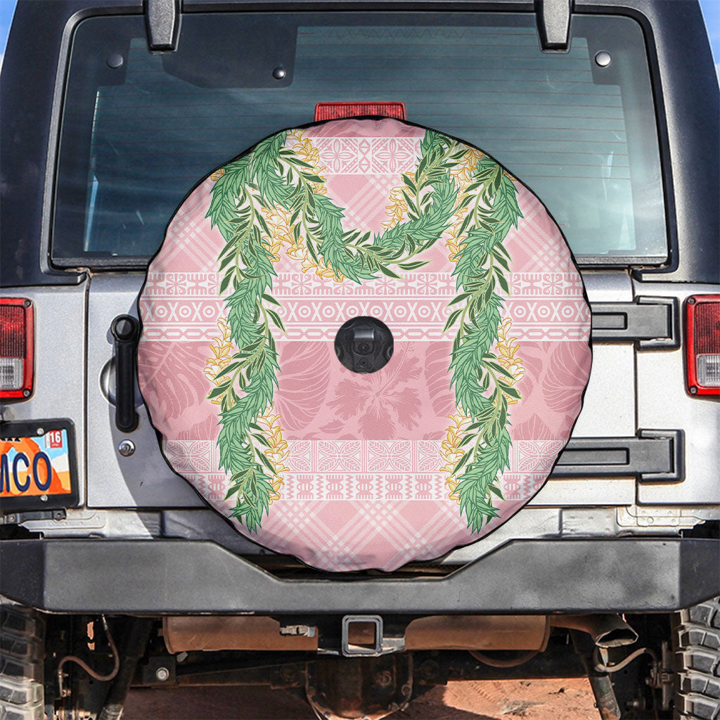 Hawai'i Paniolo Maile Twisted Lei Spare Tire Cover Dusty Rose