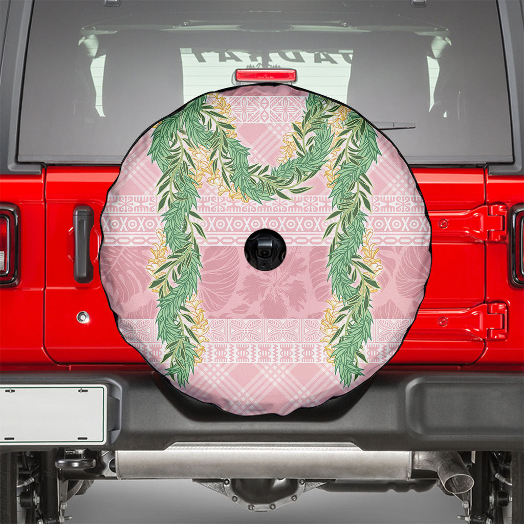 Hawai'i Paniolo Maile Twisted Lei Spare Tire Cover Dusty Rose