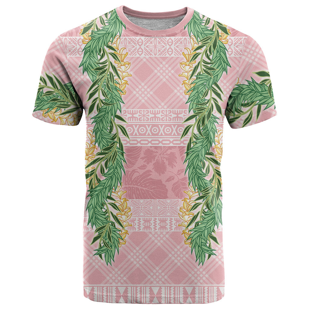 Hawai'i Paniolo Maile Twisted Lei T Shirt Dusty Rose