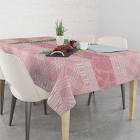 Hawai'i Paniolo Maile Twisted Lei Tablecloth Dusty Rose
