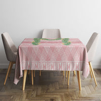 Hawai'i Paniolo Maile Twisted Lei Tablecloth Dusty Rose
