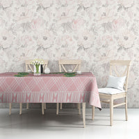 Hawai'i Paniolo Maile Twisted Lei Tablecloth Dusty Rose