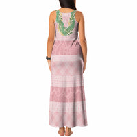 Hawai'i Paniolo Maile Twisted Lei Tank Maxi Dress Dusty Rose