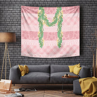 Hawai'i Paniolo Maile Twisted Lei Tapestry Dusty Rose