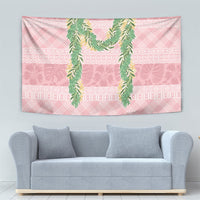 Hawai'i Paniolo Maile Twisted Lei Tapestry Dusty Rose