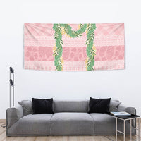Hawai'i Paniolo Maile Twisted Lei Tapestry Dusty Rose