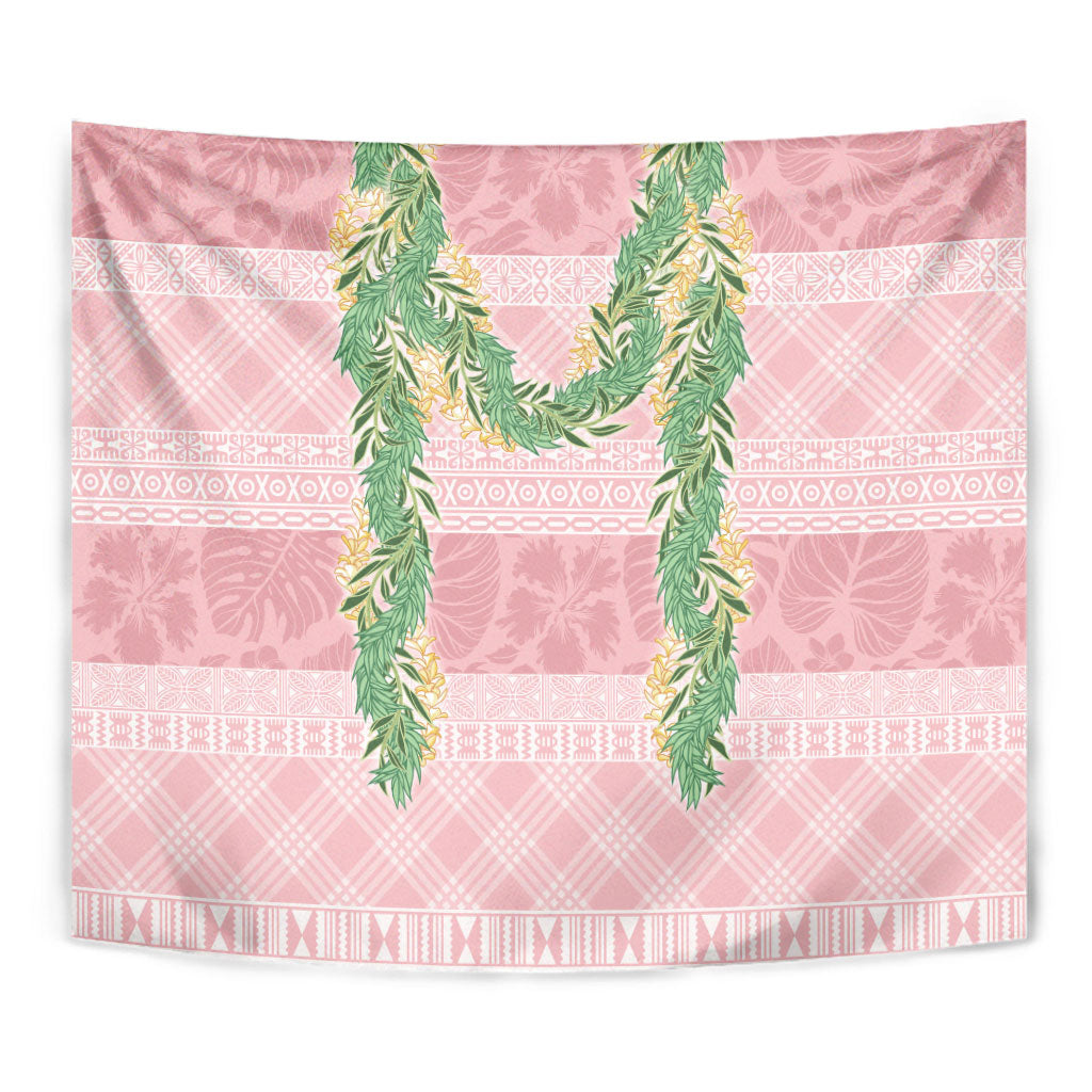 Hawai'i Paniolo Maile Twisted Lei Tapestry Dusty Rose