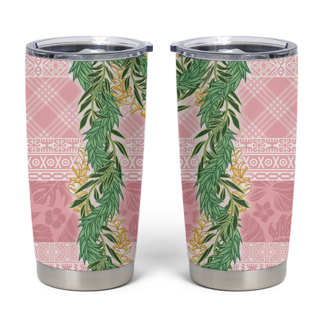Hawai'i Paniolo Maile Twisted Lei Tumbler Cup Dusty Rose LT7 Dusty Rose - Polynesian Pride