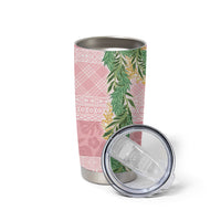 Hawai'i Paniolo Maile Twisted Lei Tumbler Cup Dusty Rose LT7 - Polynesian Pride