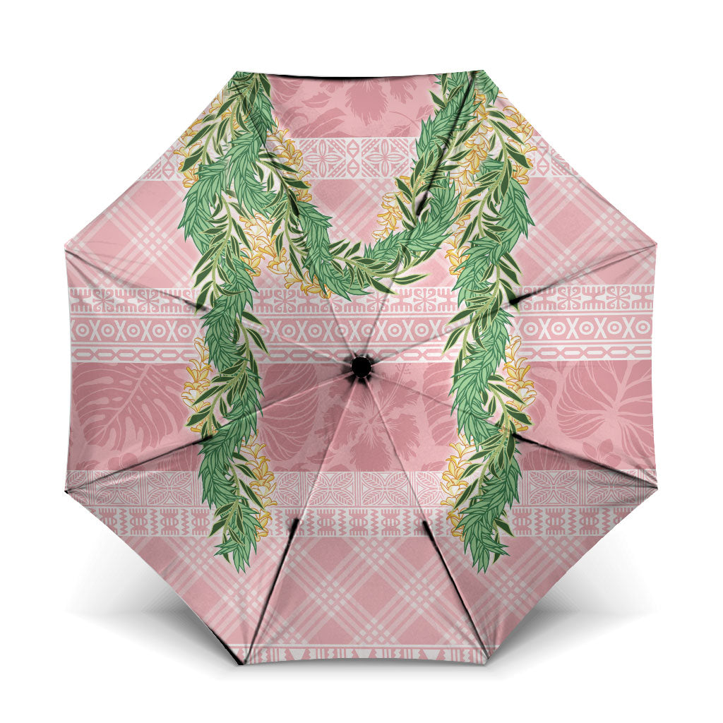 Hawai'i Paniolo Maile Twisted Lei Umbrella Dusty Rose