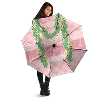 Hawai'i Paniolo Maile Twisted Lei Umbrella Dusty Rose