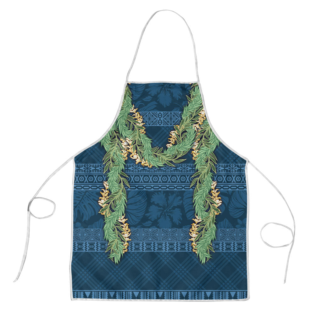 Hawai'i Paniolo Maile Twisted Lei Apron Cobalt Blue LT7 Cobalt Blue - Polynesian Pride