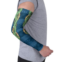 Hawai'i Paniolo Maile Twisted Lei Arm Sleeves Cobalt Blue