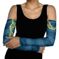 Hawai'i Paniolo Maile Twisted Lei Arm Sleeves Cobalt Blue