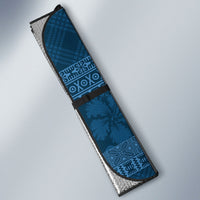 Hawai'i Paniolo Maile Twisted Lei Auto Sun Shade Cobalt Blue