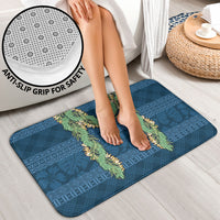 Hawai'i Paniolo Maile Twisted Lei Bathroom Set Cobalt Blue