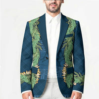 Hawai'i Paniolo Maile Twisted Lei Blazer Cobalt Blue
