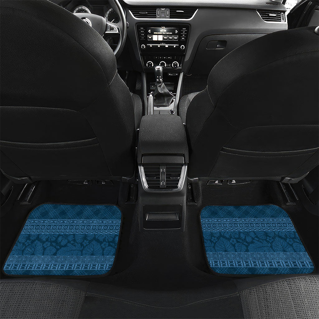 Hawai'i Paniolo Maile Twisted Lei Car Mats Cobalt Blue