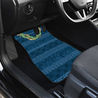 Hawai'i Paniolo Maile Twisted Lei Car Mats Cobalt Blue