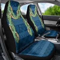 Hawai'i Paniolo Maile Twisted Lei Car Seat Cover Cobalt Blue LT7 - Polynesian Pride