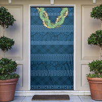 Hawai'i Paniolo Maile Twisted Lei Door Cover Cobalt Blue LT7 Cobalt Blue - Polynesian Pride