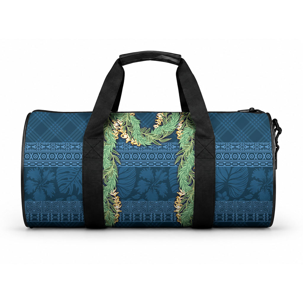 Hawai'i Paniolo Maile Twisted Lei Duffle Bag Cobalt Blue