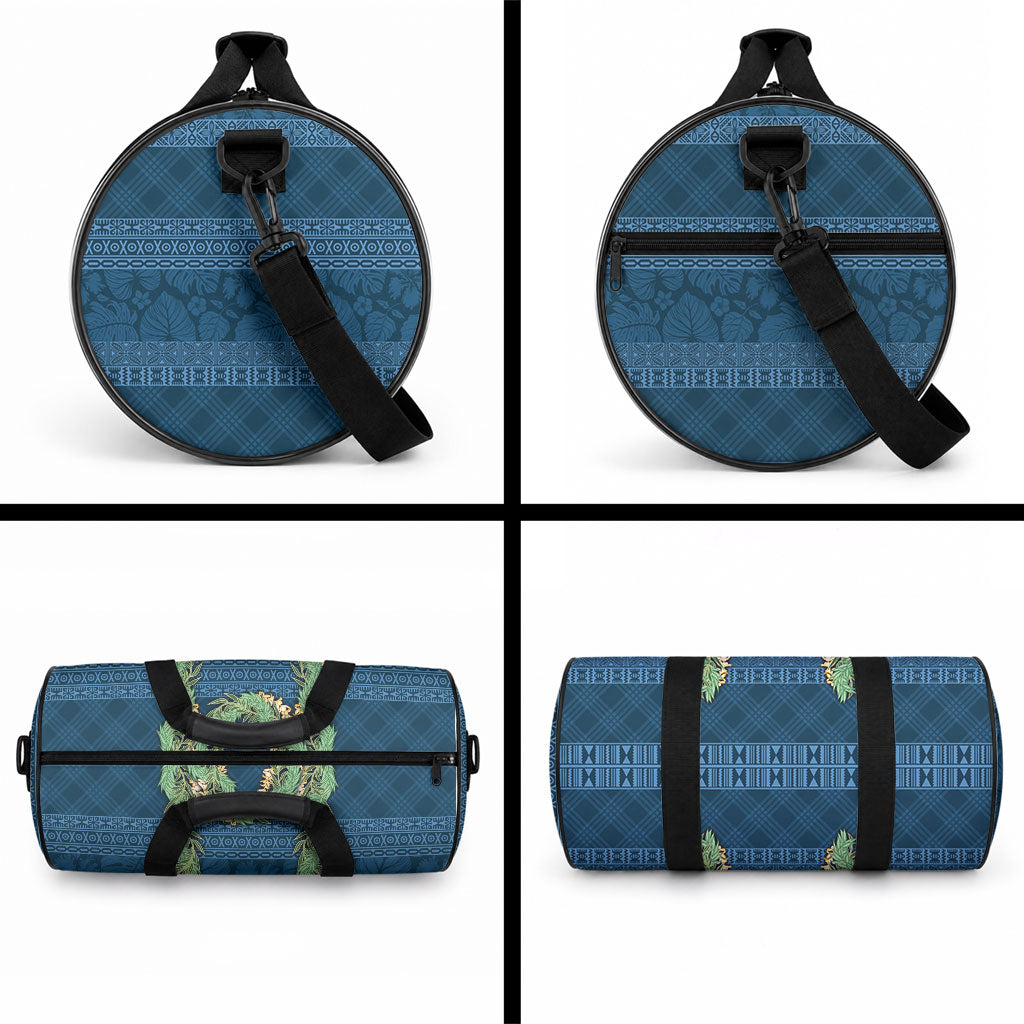 Hawai'i Paniolo Maile Twisted Lei Duffle Bag Cobalt Blue
