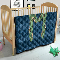 Hawai'i Paniolo Maile Twisted Lei Quilt Cobalt Blue