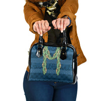 Hawai'i Paniolo Maile Twisted Lei Shoulder Handbag Cobalt Blue