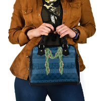 Hawai'i Paniolo Maile Twisted Lei Shoulder Handbag Cobalt Blue