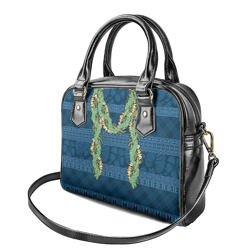 Hawai'i Paniolo Maile Twisted Lei Shoulder Handbag Cobalt Blue